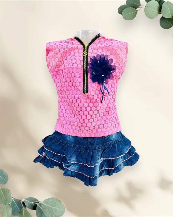 Girls' party wear top, size 7 years, sequin detailing, perfect for birthdays