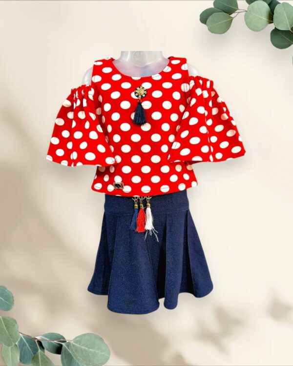 Girls' Dot Print Tops | Elegant & Stylish Tops for Kids