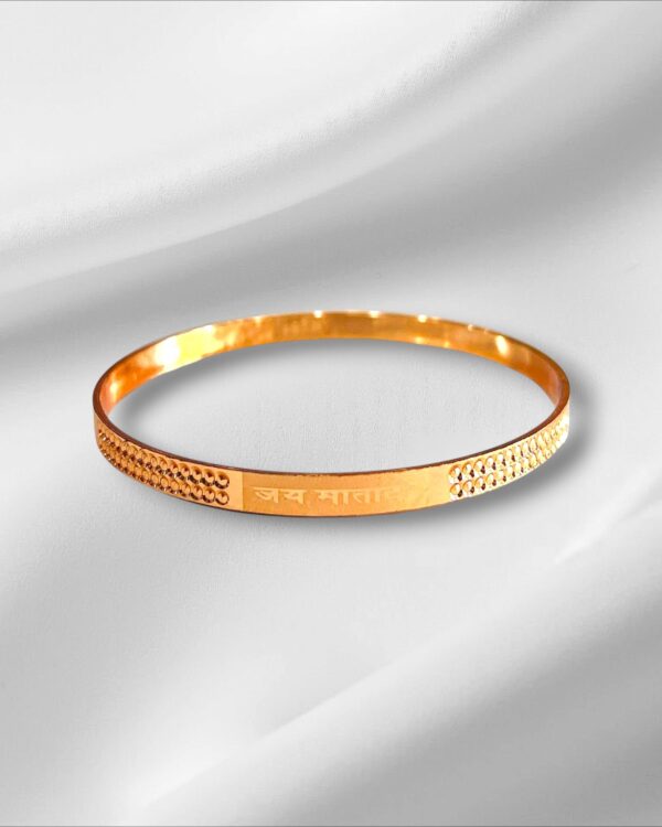 Golden Metal Hand Kada for Men