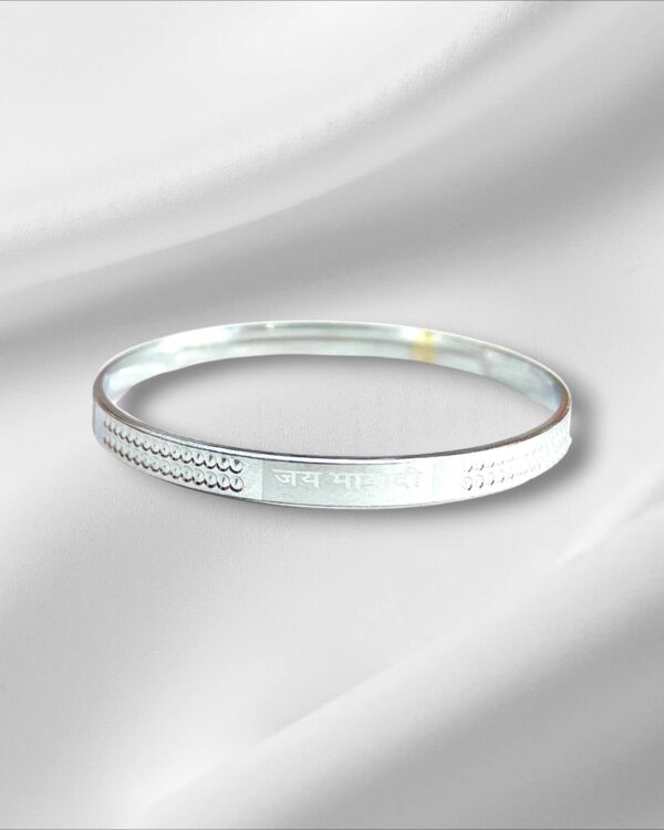 Silver Metal Hand Kada for Men