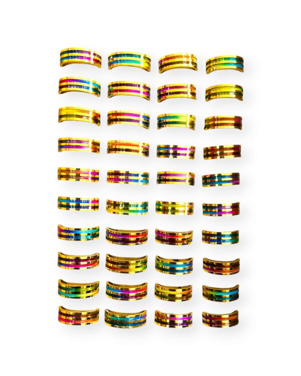 Golden Metal Ring Pack of 2