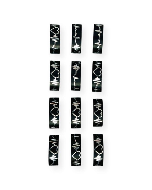 Black Metal Ring Pack of 2