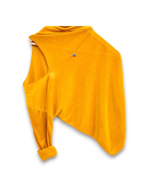 Plain Yellow full sleeve t-shirt for men and women, minimalist design, ₹199