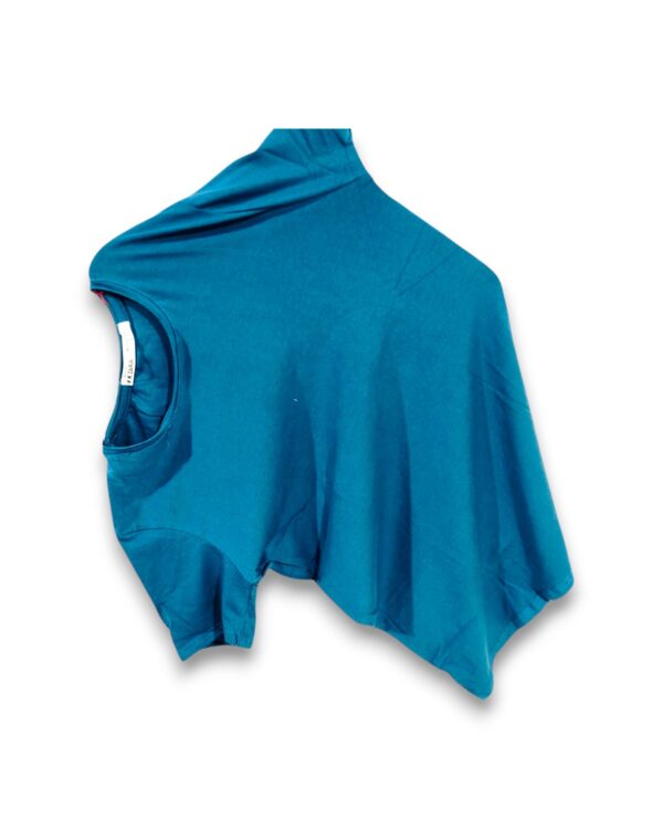 Plain teal blue half-sleeve t-shirt for men, premium quality, casual wear