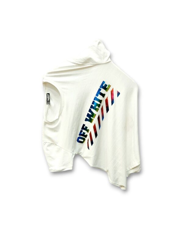 Printed Classic White half-sleeve t-shirt for men, trendy design, casual and party wear