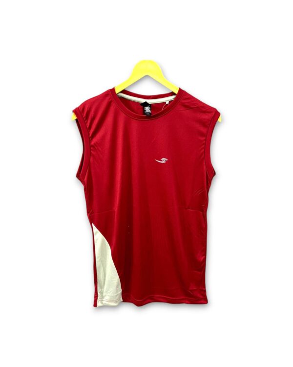 Men’s Red Sports Gym Vest, perfect for gym workouts and training