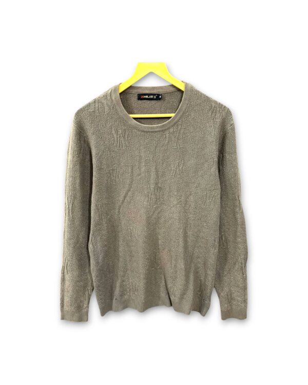 Plain Cream full sleeve t-shirt for men and women, classic design, ₹199