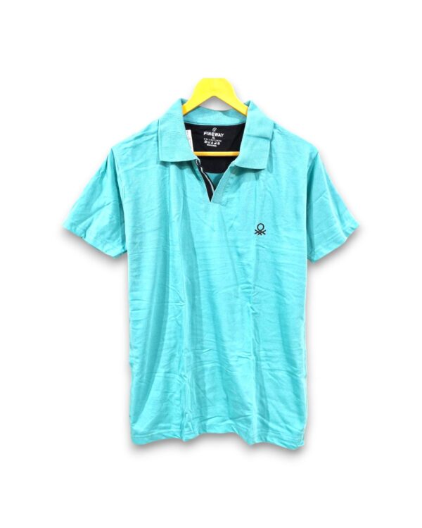 Men's Blue Polo Half-Sleeve T-Shirt under ₹199 - Stylish and Comfortable