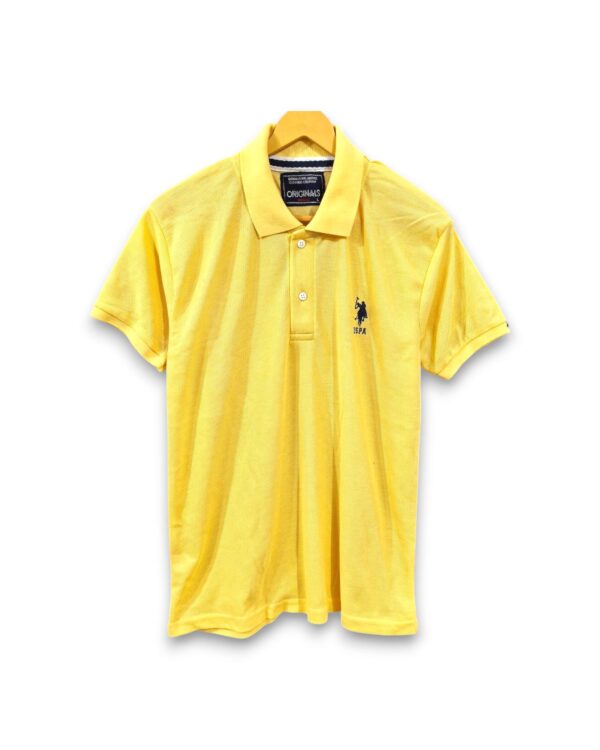 Men's Yellow Polo Half-Sleeve T-Shirt under ₹199 - Bright and Comfortable