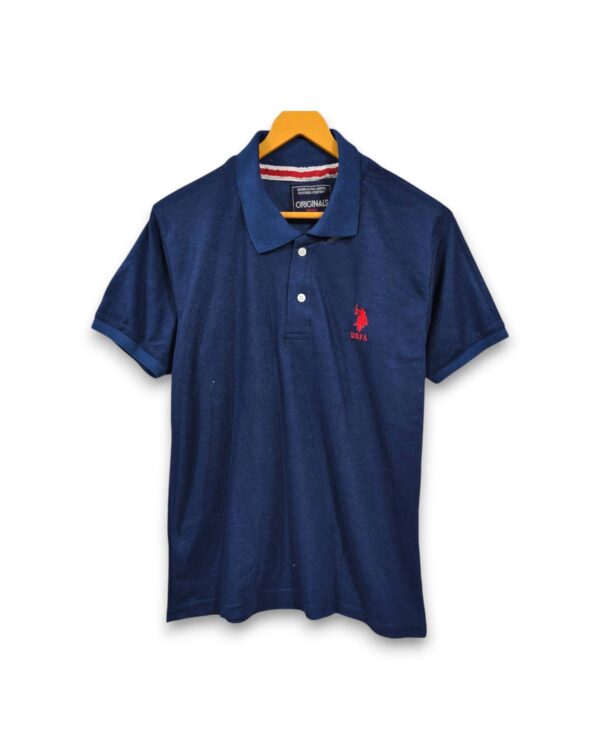 Men's Navy Blue Polo Half-Sleeve T-Shirt under ₹199 - Stylish and Comfortable