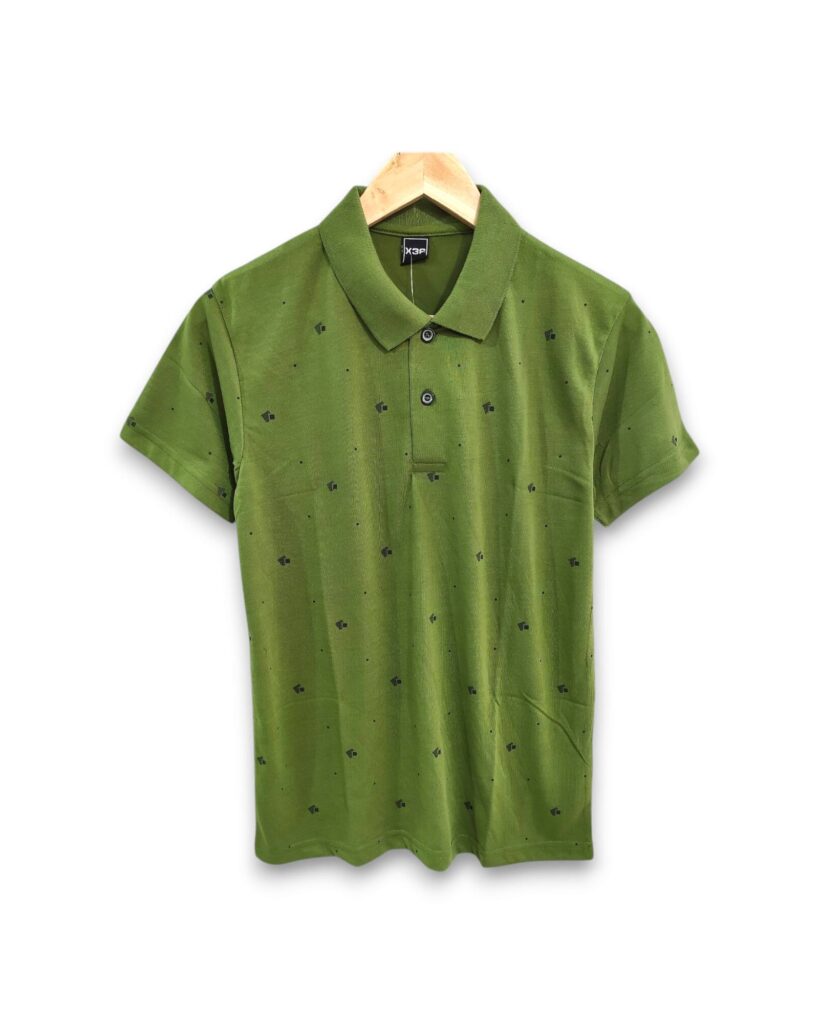 Men's Olive Green Polo Half-Sleeve T-Shirt under ₹199 - Comfortable and Classic