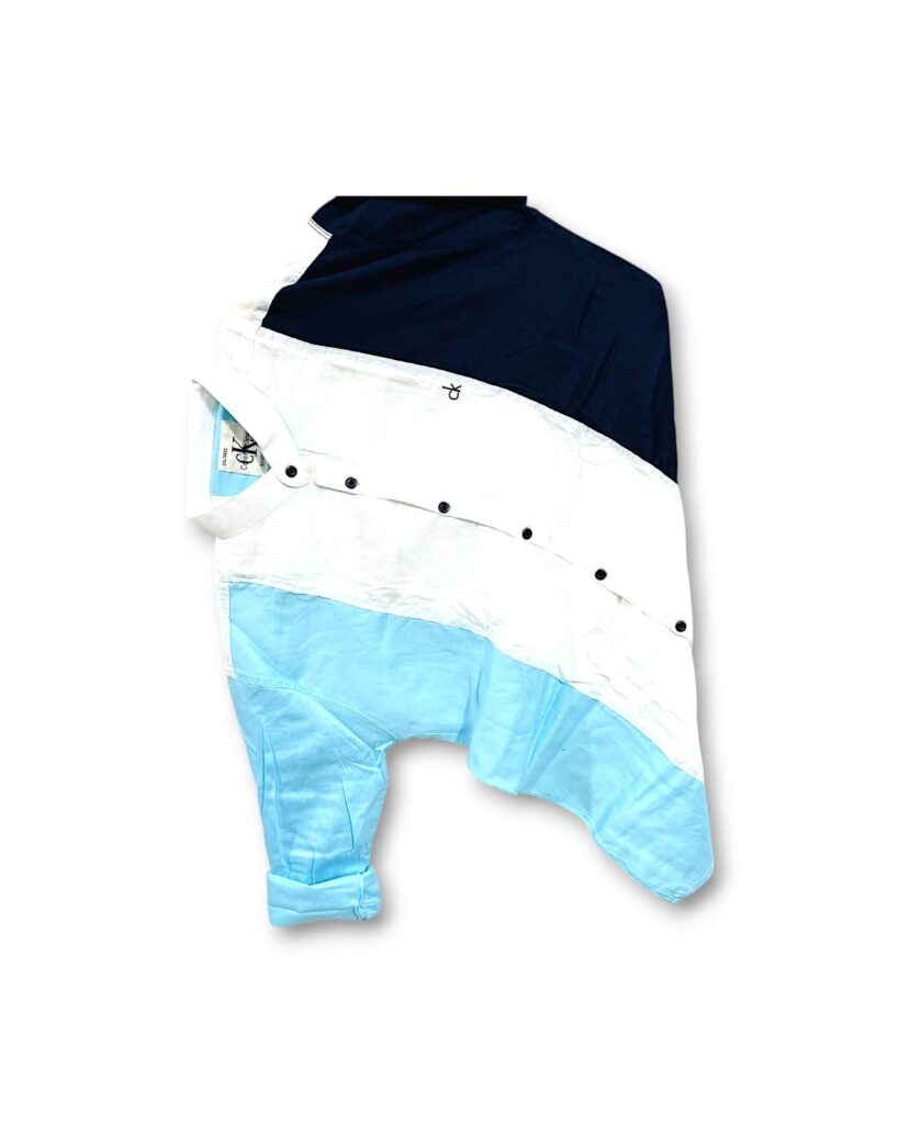 Blue & White Striped Shirt for Men – Fresh & Stylish