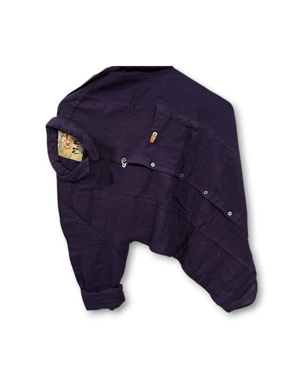 Purple Plain Shirt for Men – Stylish & Elegant