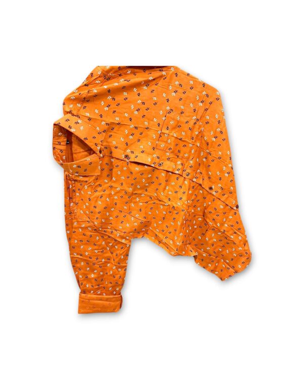 Smart-fit monochrome printed shirt for men – sophisticated look