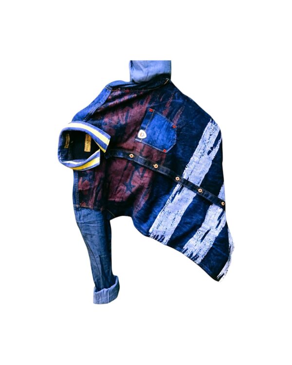 Washed denim shirt for men – full sleeve, casual wear
