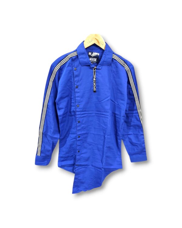 Classic Blue Plain Shirt for Men – Timeless & Versatile