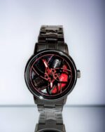Red & Black Rotating Dial Watch for Weddings