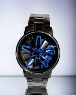 Sporty Black Rotating Dial Watch for Fitness Enthusiasts