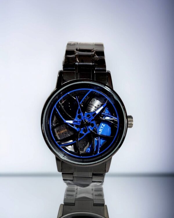 Premium Black Rotating Dial Watch for Festive Gifting