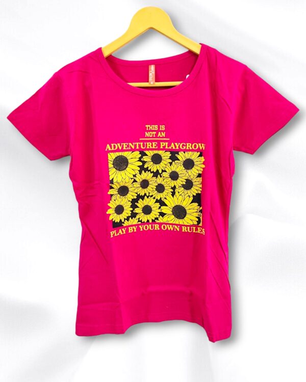 Pastel Pink Cotton Ladies T-Shirt