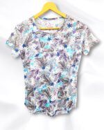 Printed Half Sleeve Cotton Ladies T-Shirt