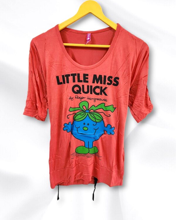 Dark Peach Cotton Ladies T-Shirt