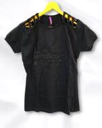 Black Cotton Ladies T-Shirt