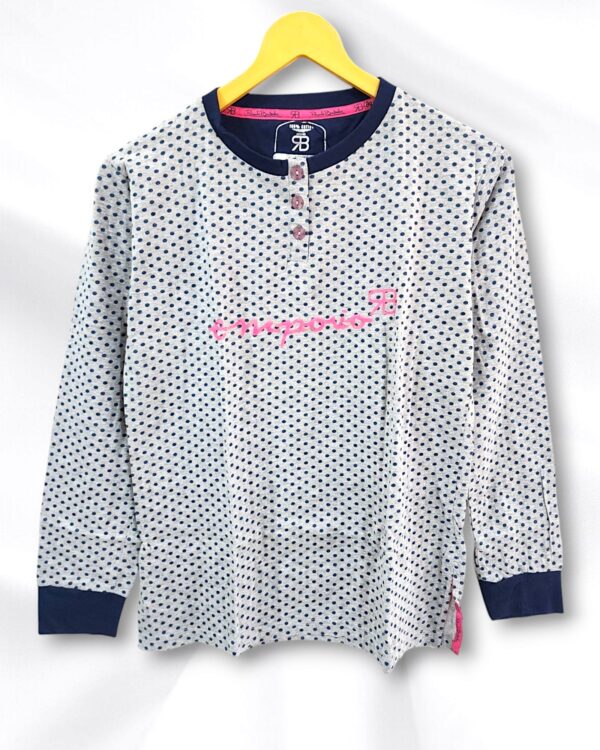 Grey Cotton Ladies T-Shirt