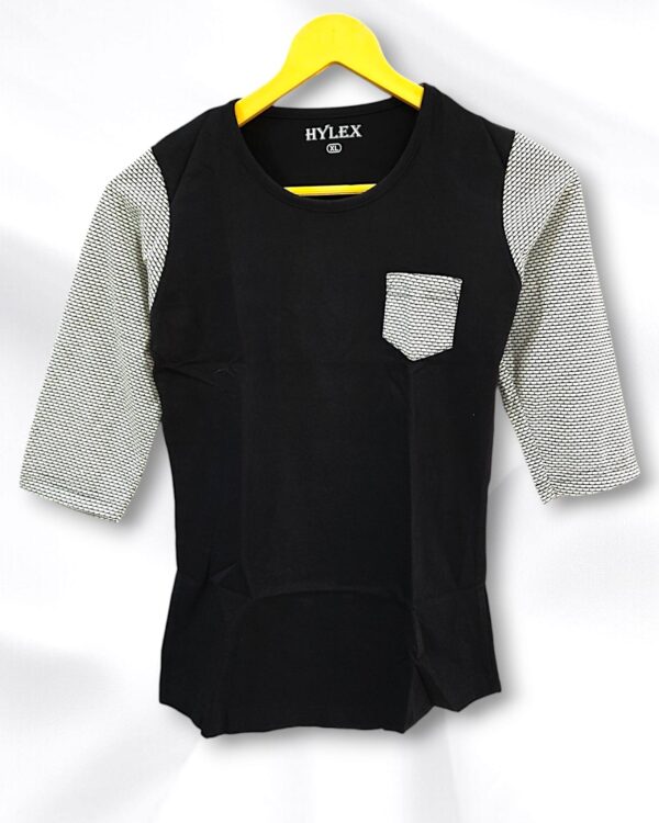 Black Full Cotton Ladies T-Shirt